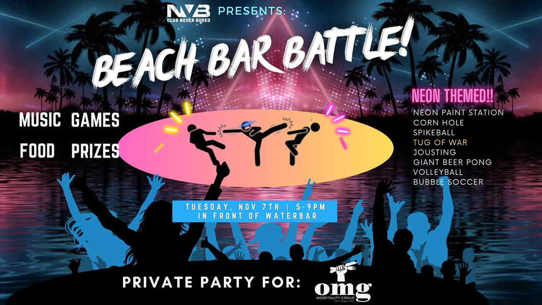 Second Annual OMG Games: Battle of the Bars on the Beach!