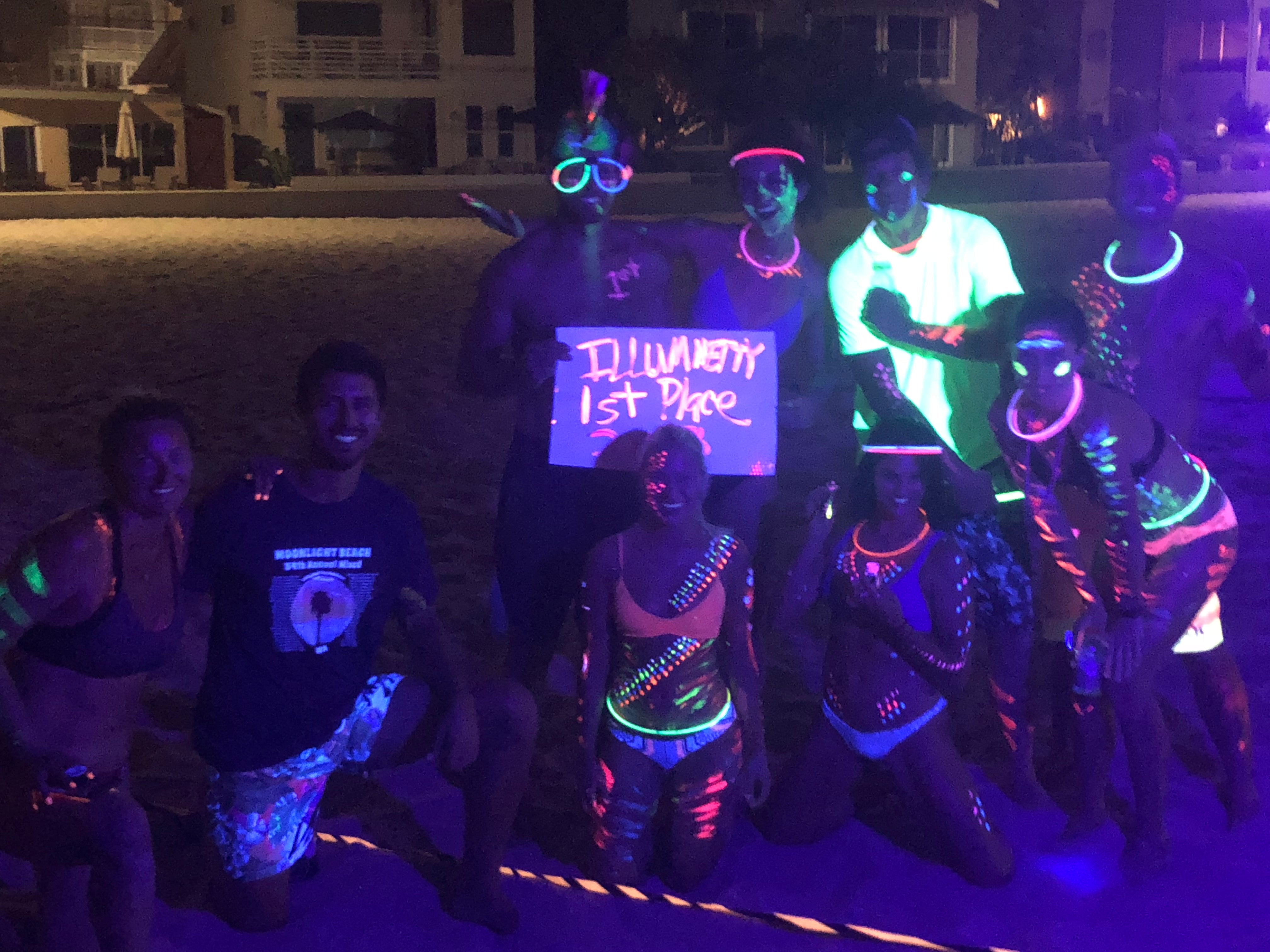 Neon Volleyball Bday Rental for Brandon!