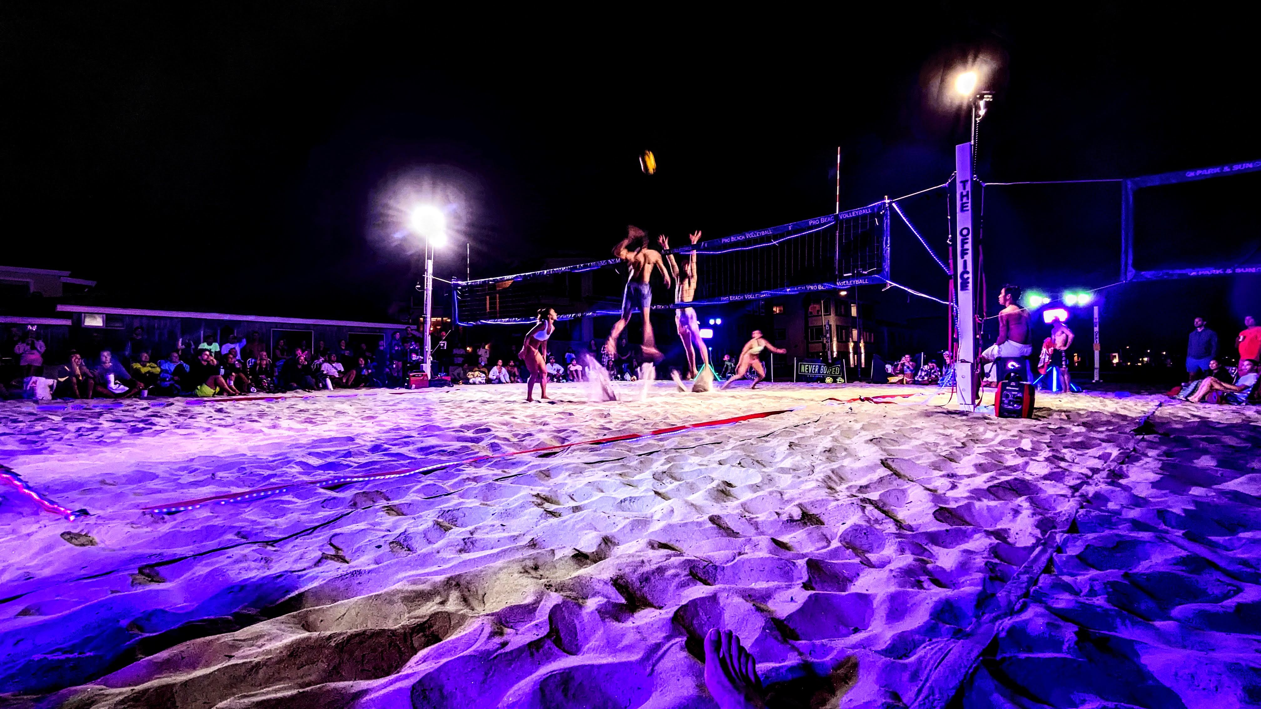 Neon Volleyball Bday Rental for Brandon!